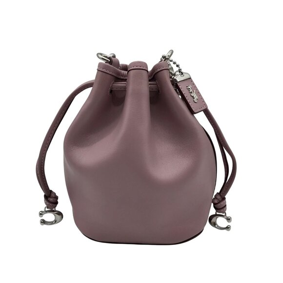 Coach Handbags - Coach Light Purple Leather Camila Convertible Bucket Bag CJ885